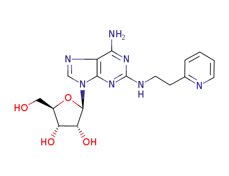 2-[2-(pyridin-2-yl)ethylamino]-adenosine
