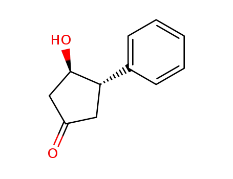 Cyclopentanone, 3-hydroxy-4-phenyl-, trans-