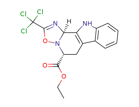 (4R,10bR)-2-Trichloromethyl-4,5,10,10b-tetrahydro-3-oxa-1,3a,10-triaza-cyclopenta[a]fluorene-4-carboxylic acid ethyl ester