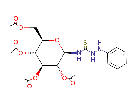2-phenyl-N-(2,3,4,6-tetra-O-acetyl-β-D-glucopyranosyl)hydrazidecarbothioamide