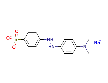 Molecular Structure of 26363-66-6 (Benzenesulfonic acid, 4-[2-[4-(dimethylamino)phenyl]hydrazino]-,
monosodium salt)