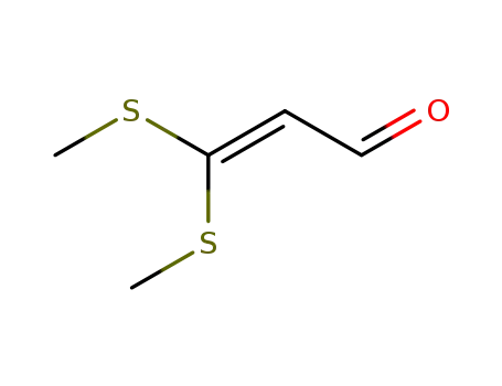 Molecular Structure of 78263-38-4 (2-Propenal, 3,3-bis(methylthio)-)