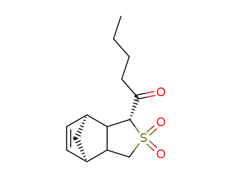 1-((1S,3R,7R)-4,4-Dioxo-4λ6-thia-tricyclo[5.2.1.02,6]dec-8-en-3-yl)-pentan-1-one