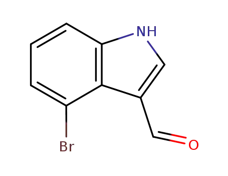 Molecular Structure of 98600-34-1 (4-Bromoindole-3-carboxaldehyde)