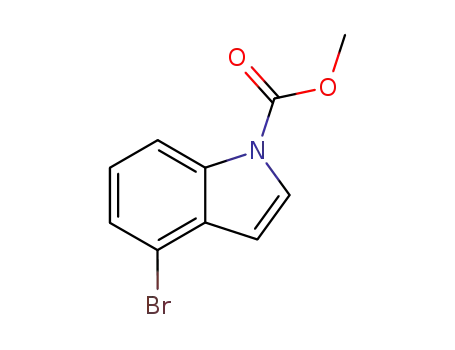 Molecular Structure of 101909-45-9 (4-bromo-1-methoxycarbonylindole)