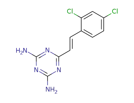 2,4-diamino--6-<2-(2,4-dichlorophenyl)ethenyl>-1,3,5-triazine