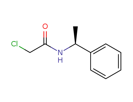 Molecular Structure of 36293-01-3 (Acetamide, 2-chloro-N-(1S)-1-phenylethyl-)