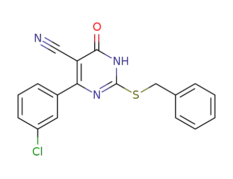2-(phenethylthio)-4-(3-chlorophenyl)-6-oxo-1,6-dihydropyrimidine-5-carbonitrile