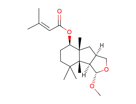 (1R,2R,3S,6R,8R,9R)-3-methoxy-1,8,12,12-tetramethyl-4-oxatricyclo[6.4.0.0(2,6)]dodecan-9-yl 3-methylbut-2-enoate