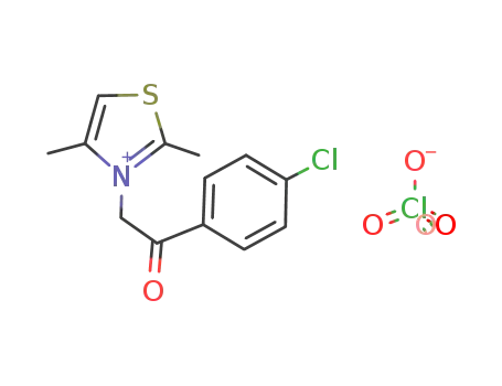 3-[2-(4-Chloro-phenyl)-2-oxo-ethyl]-2,4-dimethyl-thiazol-3-ium; perchlorate