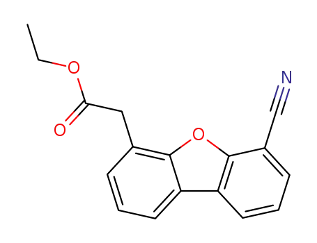 (6-Cyano-dibenzofuran-4-yl)-acetic acid ethyl ester