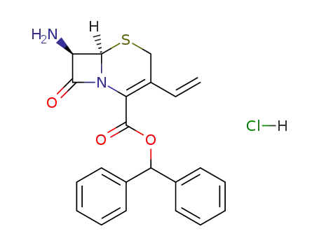 Diphenylmethyl 7β-amino-3-vinyl-3-cephem-4-carboxylate hydrochloride