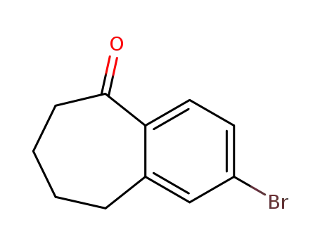 Molecular Structure of 169192-93-2 (2-BROMO-6,7,8,9-TETRAHYDRO-BENZOCYCLOHEPTEN-5-ONE)