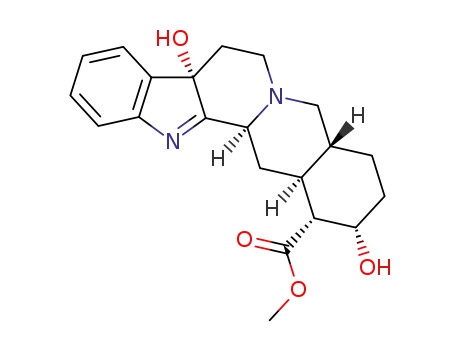 Molecular Structure of 2288-52-0 (Yohimban-16-carboxylicacid, 1,2-didehydro-2,7-dihydro-7,17-dihydroxy-, methyl ester, (7a,16a,17a)- (9CI))