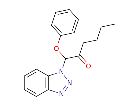 1-Benzotriazol-1-yl-1-phenoxy-hexan-2-one