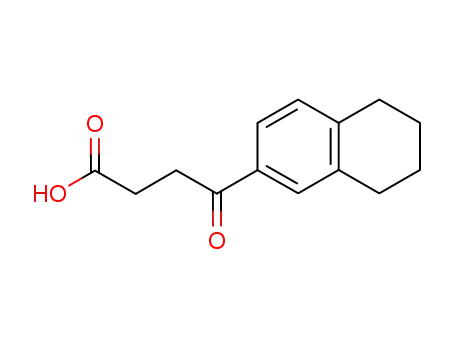 Molecular Structure of 785-17-1 (5,6,7,8-tetrahydro-gamma-oxonaphthalene-2-butyric acid)