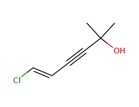 Molecular Structure of 464923-03-3 (5-Hexen-3-yn-2-ol, 6-chloro-2-methyl-, (5E)-)