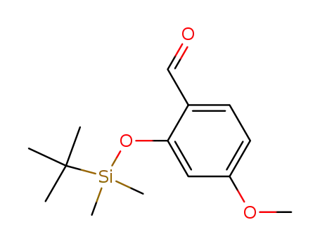 Molecular Structure of 192711-11-8 (Benzaldehyde, 2-[[(1,1-dimethylethyl)dimethylsilyl]oxy]-4-methoxy-)