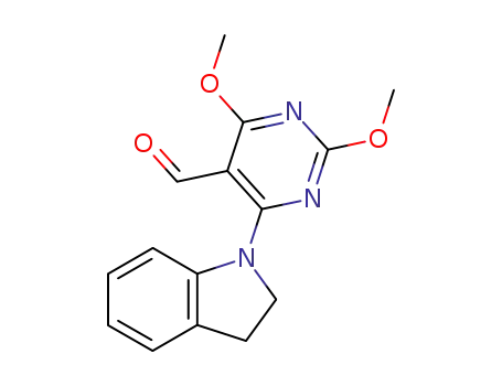 5-formyl-4-(N-indolinyl)-2,6-dimethoxypyrimidine