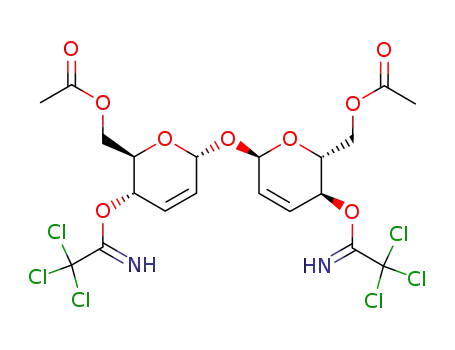 6-O-acetyl-2,3-dideoxy-4-O-(1-imino-2,2,2-trichloroethyl)-α-D-erythro-hex-2-enopyranosyl 6-O-acetyl-2,3-dideoxy-4-O-(1-imino-2,2,2-trichloroethyl)-α-D-erythro-hex-2-enopyranoside