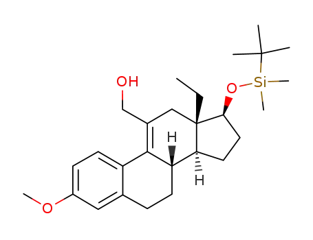 17β-(tert-butyldimethylsiloxy)-13-ethyl-11-(hydroxymethyl)-3-methoxygona-1,3,5(10),9(11)-tetraene