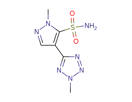 1-methyl-4-(2-methyl-2H-tetrazole-5-yl)-1H-pyrazole-5-sulfonamide