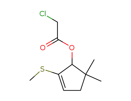 5,5-dimethyl-2-(methylthio)-2-cyclopenten-1-yl chloroacetate