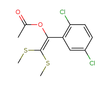 acetic acid 1-(2,5-dichloro-phenyl)-2,2-bis-methylsulfanyl-vinyl ester