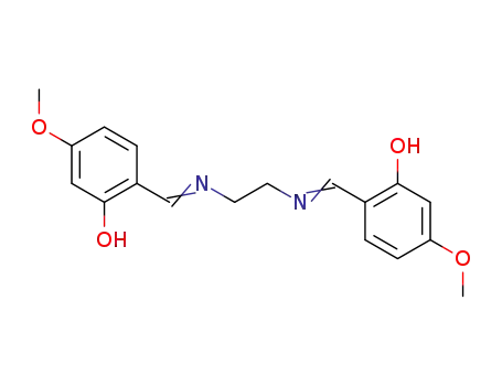 Molecular Structure of 157982-82-6 (Phenol, 2,2'-[1,2-ethanediylbis(nitrilomethylidyne)]bis[5-methoxy-)