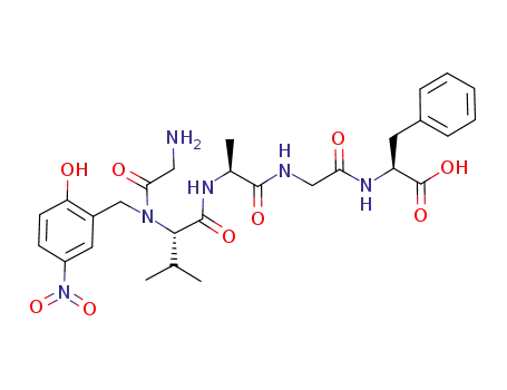 (S)-2-[2-((S)-2-{(S)-2-[(2-Amino-acetyl)-(2-hydroxy-5-nitro-benzyl)-amino]-3-methyl-butyrylamino}-propionylamino)-acetylamino]-3-phenyl-propionic acid