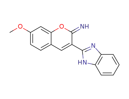 3-(1H-benzoimidazol-2-yl)-7-methoxy-chromen-2-ylideneamine