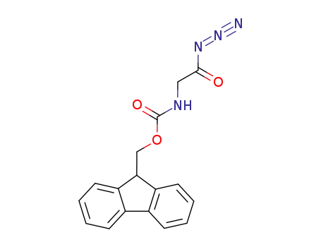 Molecular Structure of 329308-95-4 (Carbamic acid, (2-azido-2-oxoethyl)-, 9H-fluoren-9-ylmethyl ester)