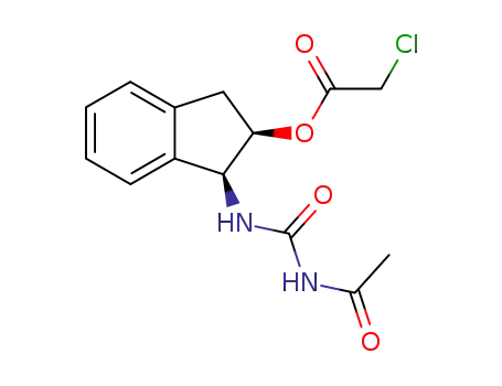 (1S,2R)-1-(N'-acetyl-N-carbamylamino)-2-indanol O-chloroacetate