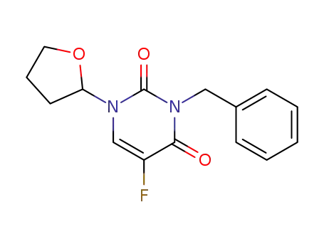 3-(phenylmethyl)-1-(2-tetrahydrofuryl)-5-fluorouracil