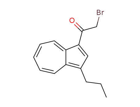 Molecular Structure of 490038-99-8 (Ethanone, 2-bromo-1-(3-propyl-1-azulenyl)-)