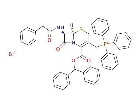 ((6R,7R)-2-Benzhydryloxycarbonyl-8-oxo-7-phenylacetylamino-5-thia-1-aza-bicyclo[4.2.0]oct-2-en-3-ylmethyl)-triphenyl-phosphonium; bromide