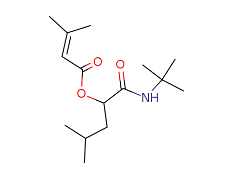 1-(tert-butylamino)-4-methyl-1-oxopentan-2-yl 3-methylbut-2-enoate