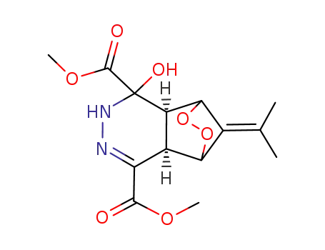 dimethyl 6-hydroxy-11-(1-methylethylidene)-9,10-dioxa-4,5-diazatricyclo[6.2.1.02,7]undec-3-ene-3,6-dicarboxylate