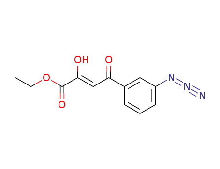 (Z)-4-(3-Azido-phenyl)-2-hydroxy-4-oxo-but-2-enoic acid ethyl ester