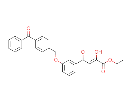 (Z)-4-[3-(4-Benzoyl-benzyloxy)-phenyl]-2-hydroxy-4-oxo-but-2-enoic acid ethyl ester