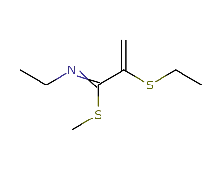 N-ethyl-2-ethylsulfanyl-1-methylsulfanyl-2-propen-1-imine