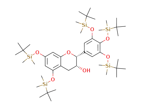 (2R,3R)-5,7-bis((tert-butyldimethylsilyl)oxy)-2-(3,4,5-tris((tert-butyldimethylsilyl)oxy)phenyl)chroman-3-ol