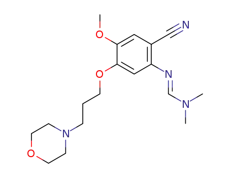 N'-[2-cyano-4-methoxy-5-(3-morpholin-4-ylpropoxy)phenyl]-N,N-dimethylimidoformamido