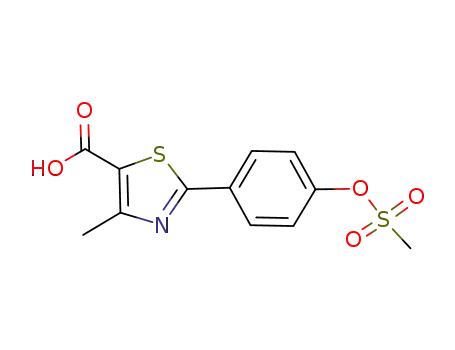 4-methyl-2-{4-[(methylsulfonyl)oxy]phenyl}-1,3-thiazole-5-carboxylic acid