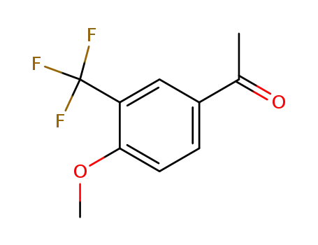 Molecular Structure of 149105-10-2 (4'-METHOXY-3'-(TRIFLUOROMETHYL)ACETOPHENONE)