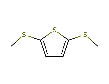 Molecular Structure of 50878-66-5 (Thiophene, 2,5-bis(methylthio)-)