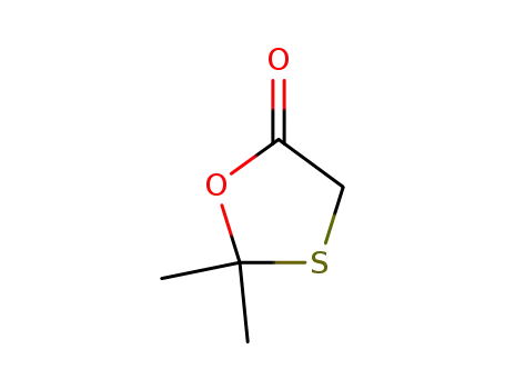 Molecular Structure of 35350-46-0 (2,2-Dimethyl-1,3-oxathiolan-5-one)