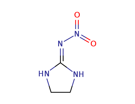 5465-96-3,2-Nitroaminoimidazoline,Imidazolidine,2-(nitroimino)- (6CI,7CI);2-Nitriminoimidazolidine;2-Nitramino-2-imidazoline;2-(Nitroimino)imidazolidine;2-(Nitroamino)-2-imidazoline;2-Nitroiminoimidazole;4,5-Dihydro-N-nitro-1H-imidazol-2-amine;