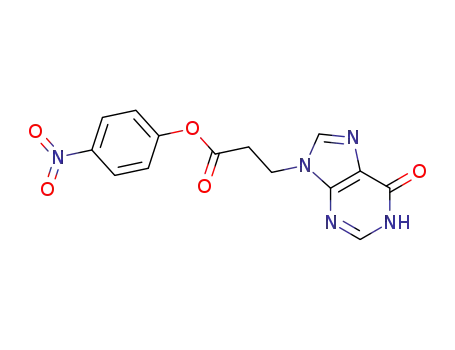 3-(1,6-dihydro-6-oxo-9H-purin-9-yl)-propanoic acid,4-nitrophenyl ester