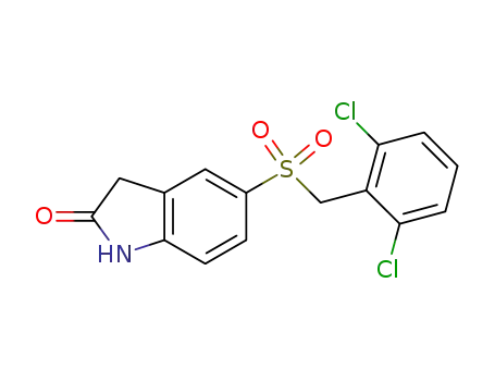 5-[(2,6-dichlorobenzyl)sulfonyl]-1,3-dihydro-2H-indol-2-one